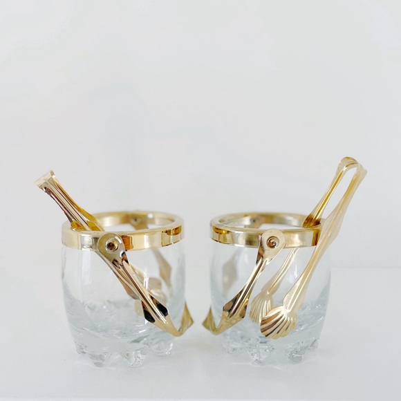 Vintage mini ice bucket cocktail glasses - Picture 1 of 6